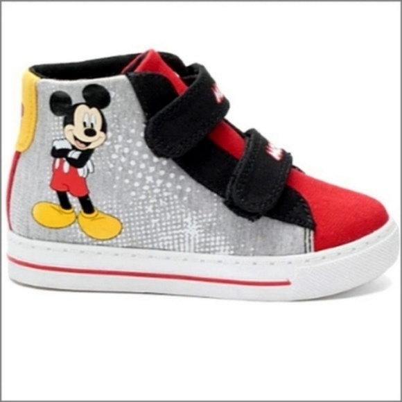 Disney Mickey High Top Sneakers #fo69k04a18p30 - Picture 2 of 8